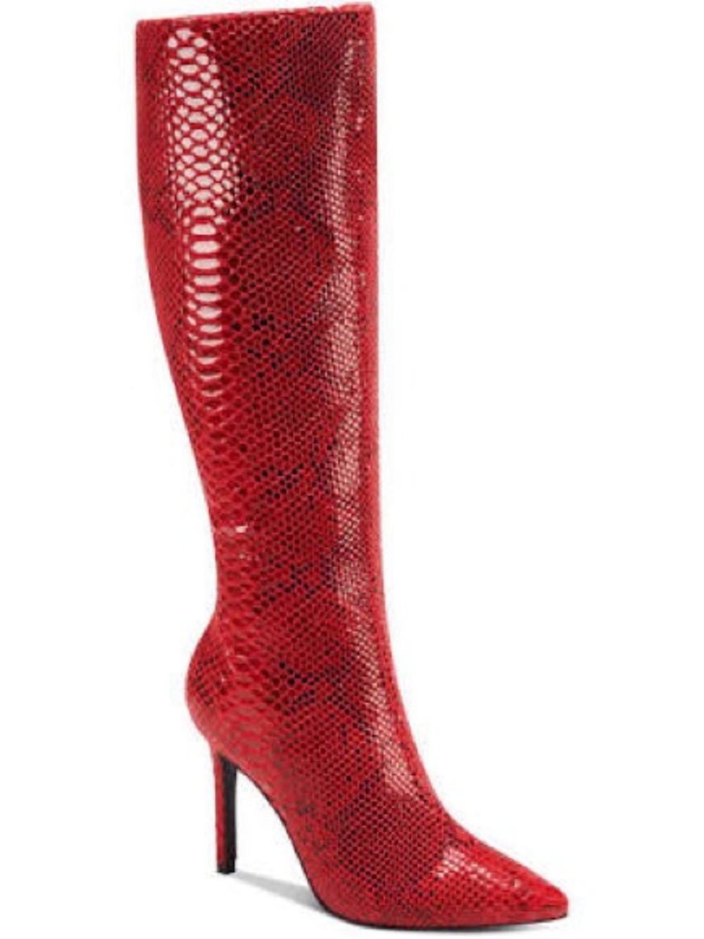 INC International Concepts Red Snake Rajel Knee High Boots